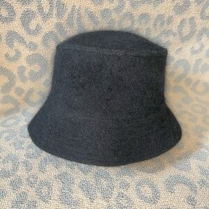 Classic Black Wool Bucket Hat